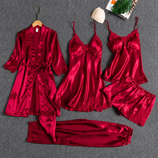 Luxury Imported Satin Jersey Silk Nighty Bridal Set